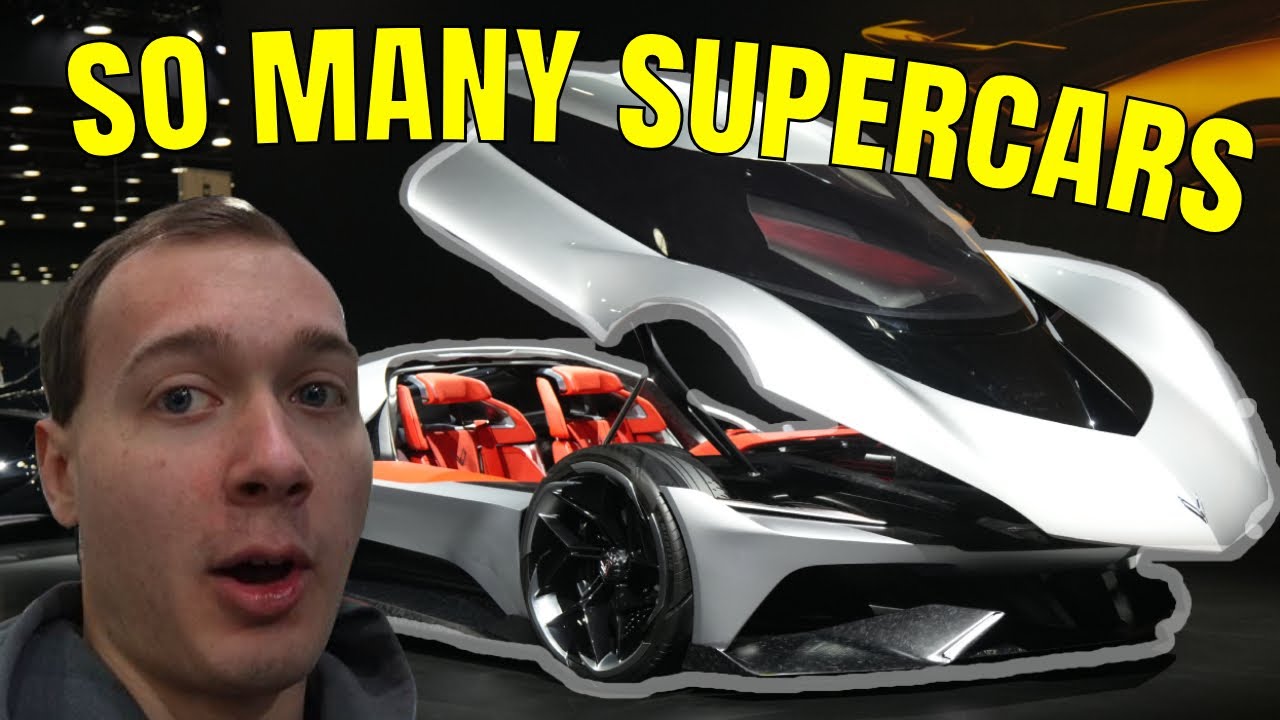 The Detroit auto show was crazy (10 MILLION IN FERRARIS)