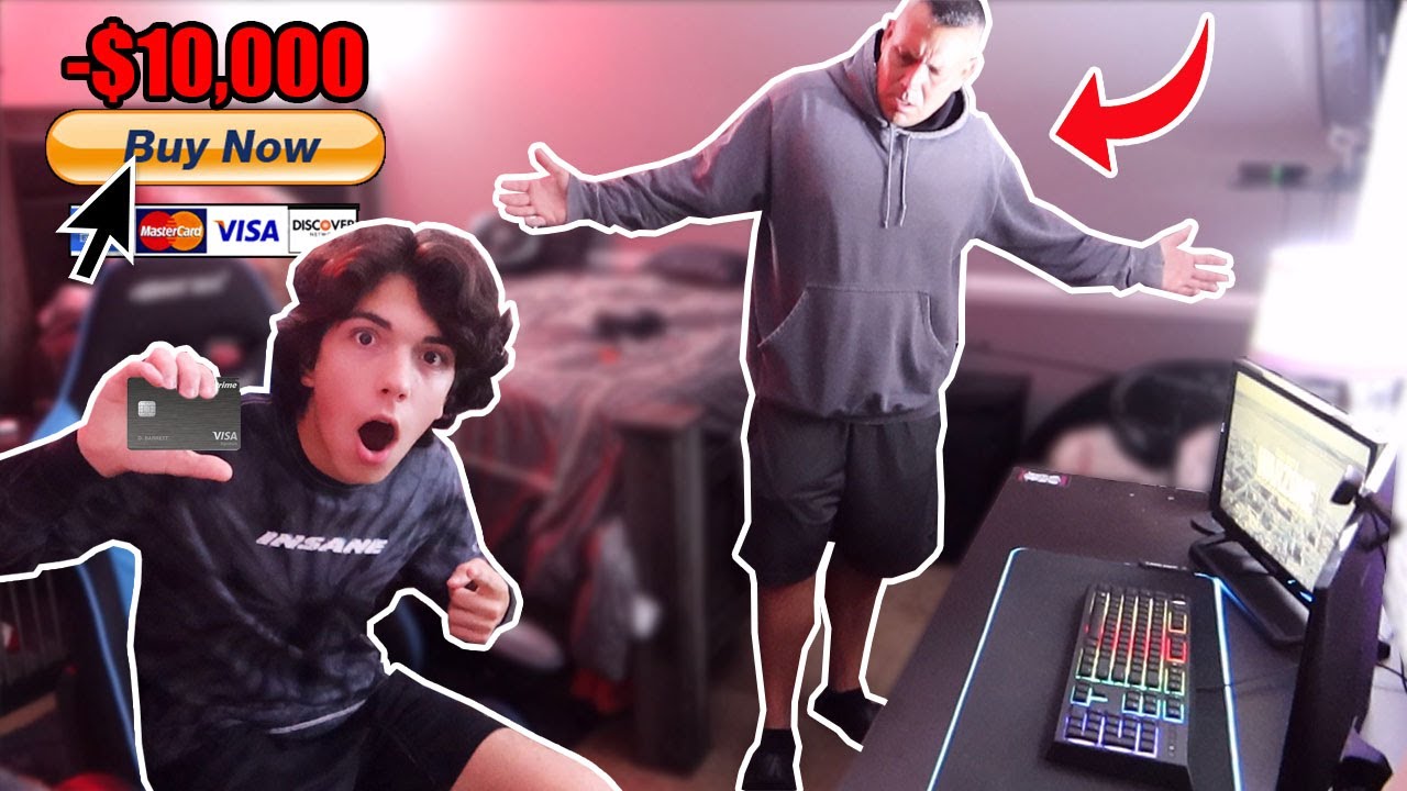 I Spent $10,000 On My DADS CREDIT CARD! (HE WAS SO MAD)