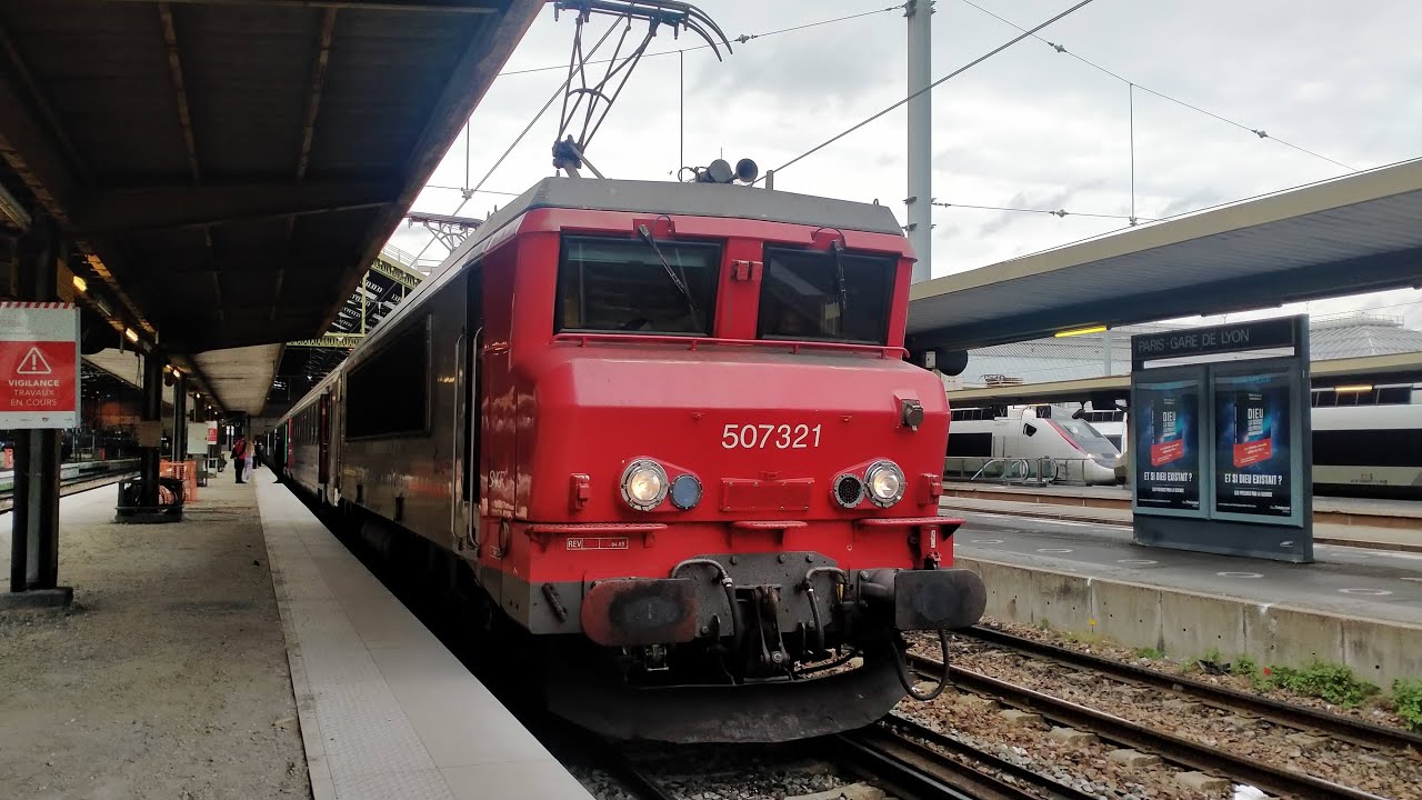 Deux d&eacute;parts de la BB 7321R &agrave; Paris GDL et Melun