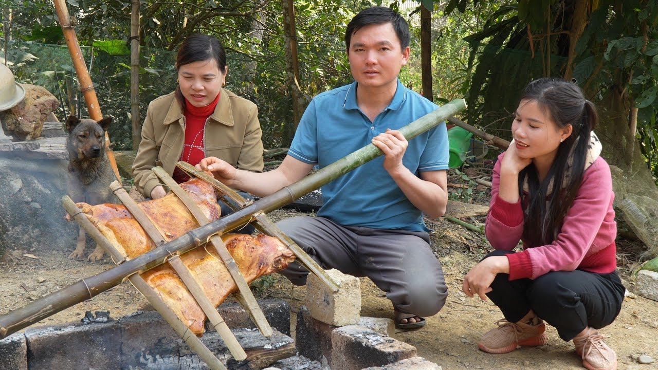 Grilled pork to celebrate Lunar New Year 2025. Robert | Green forest life