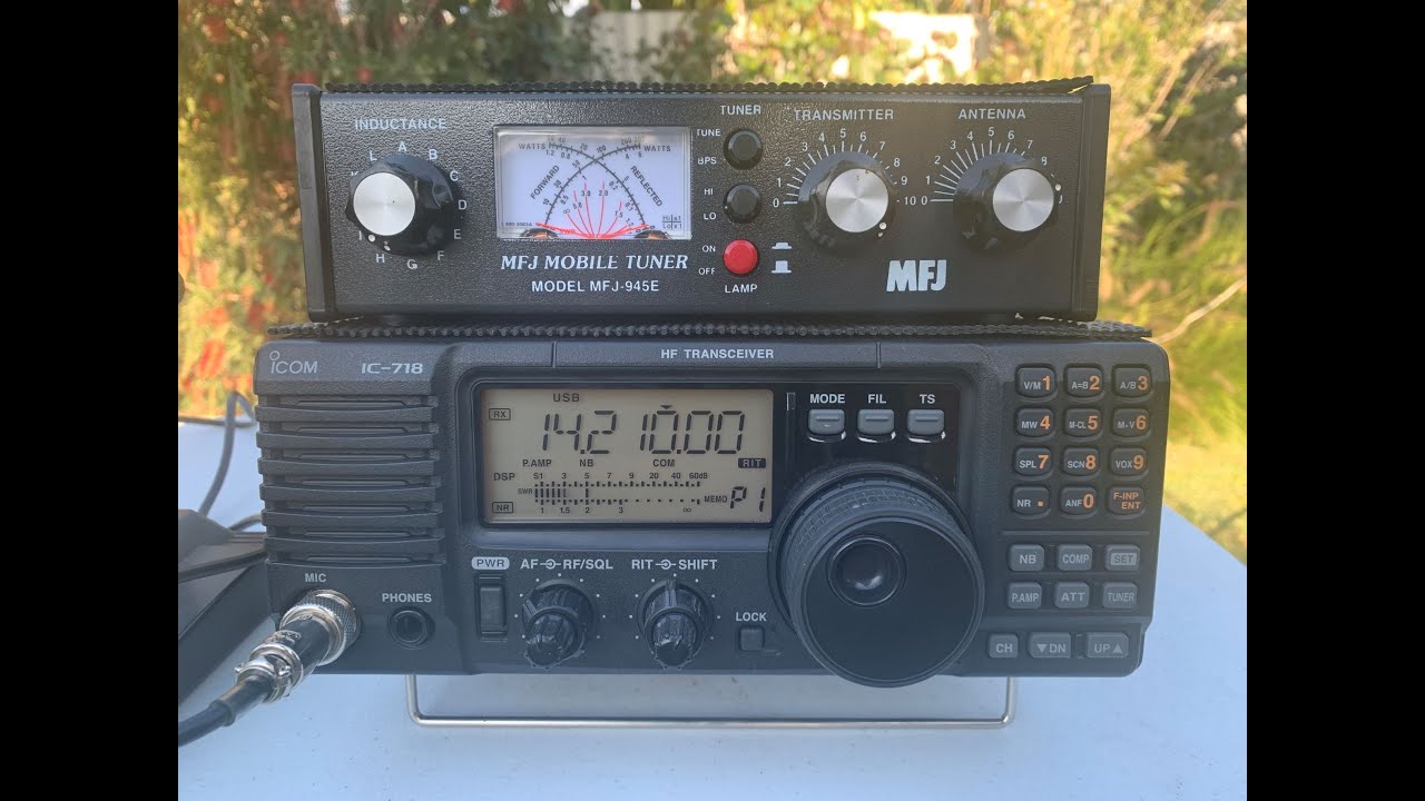 HAM RADIO IN AUSTRALIA WITH AN ICOM IC-718 AND AN END FED WIRE ANTENNA.