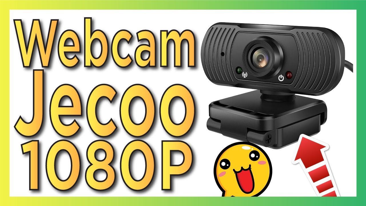 🚀 Jecoo - Cámara Web para PC 1080P HD con Micrófono USB 2.0 Webcam