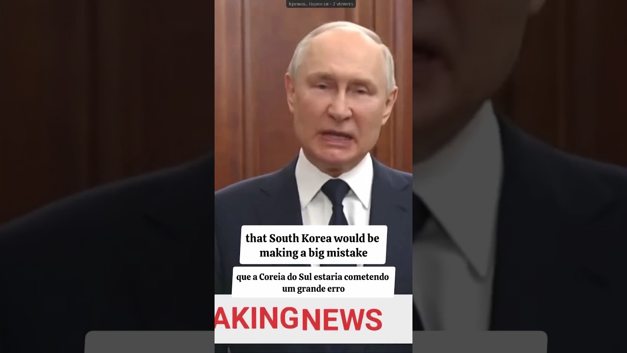 Putin amea&ccedil;a a Coreia do Sul