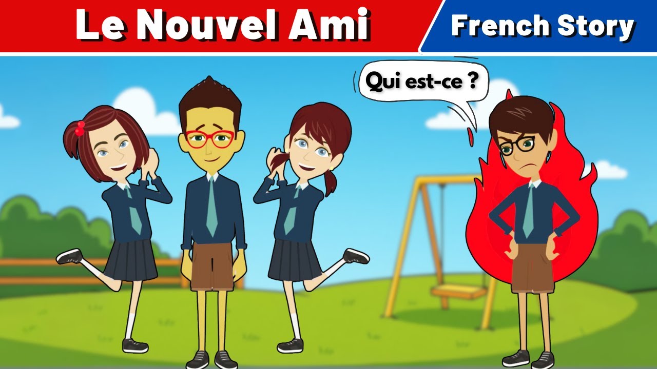 French Story – Le Nouvel Ami | French Conversation for Beginners | CCube Academy
