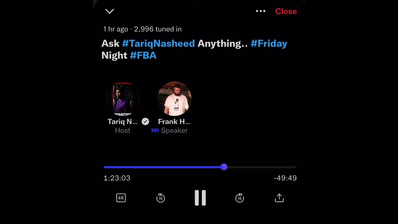 Frank Hassle Hotep Beatdown Tariq Nasheed Twitter Space (FBA destroyed by CHUD)
