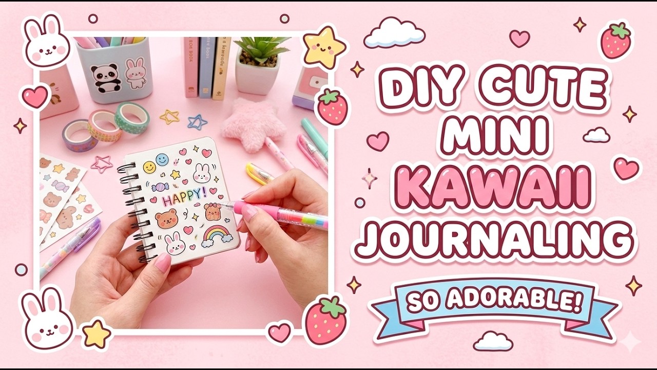 DIY Cute mini kawaii journaling video
