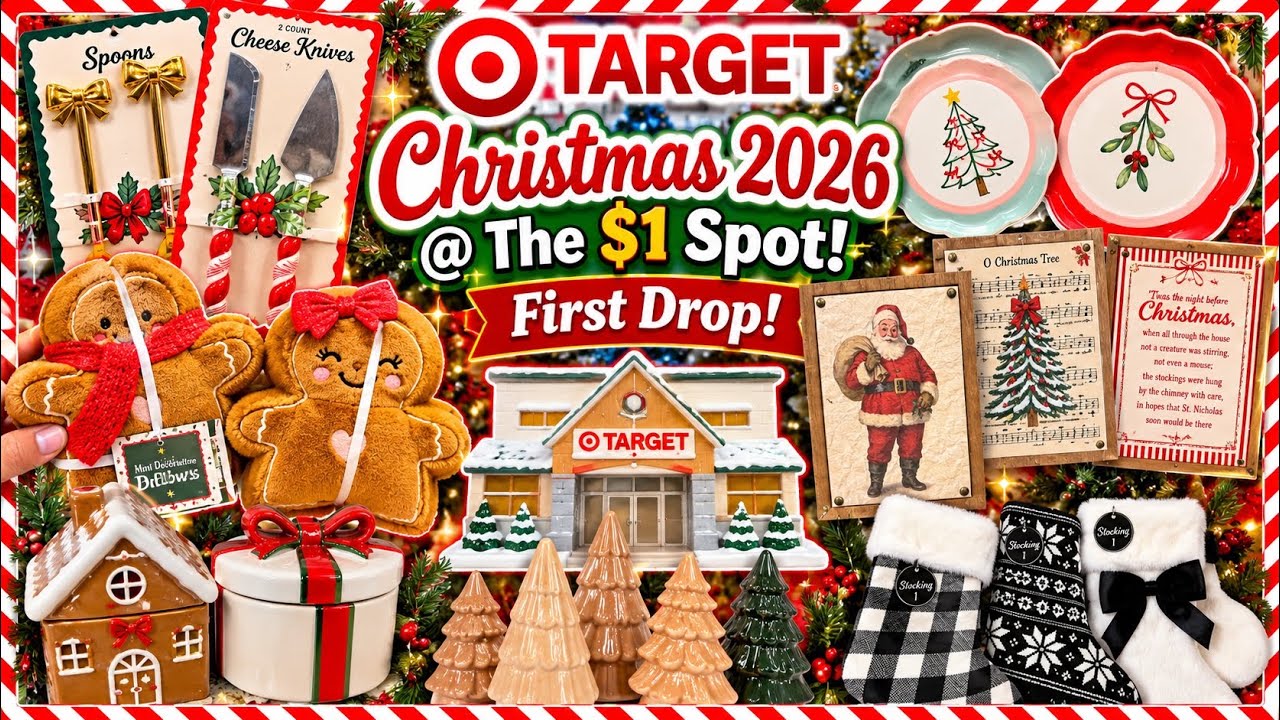 🎄Рождественский Target 2026 🎯 | ПЕРВЫЙ завоз по $1! Столько милых новинок!
