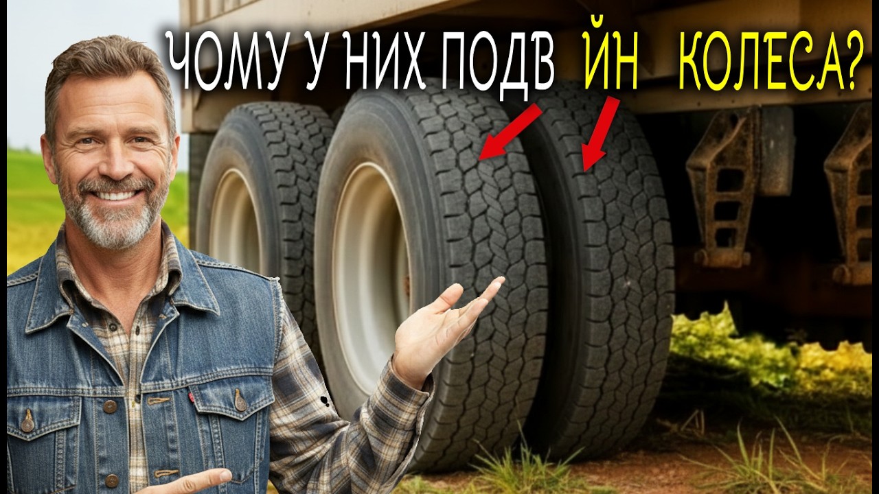 Чому деякі вантажівки мають спарені колеса, а інші ні!