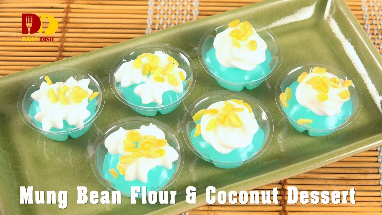 Mung Bean Flour and Coconut Dessert | Thai Dessert | Ka Nom Leum Kleun | ขนมลืมกลืน