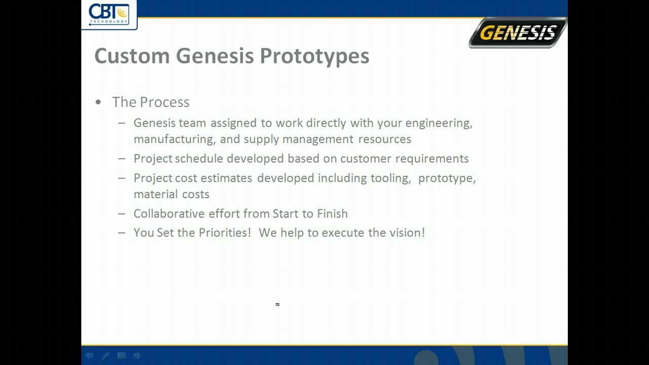 Genesis - From Concept to Prototype