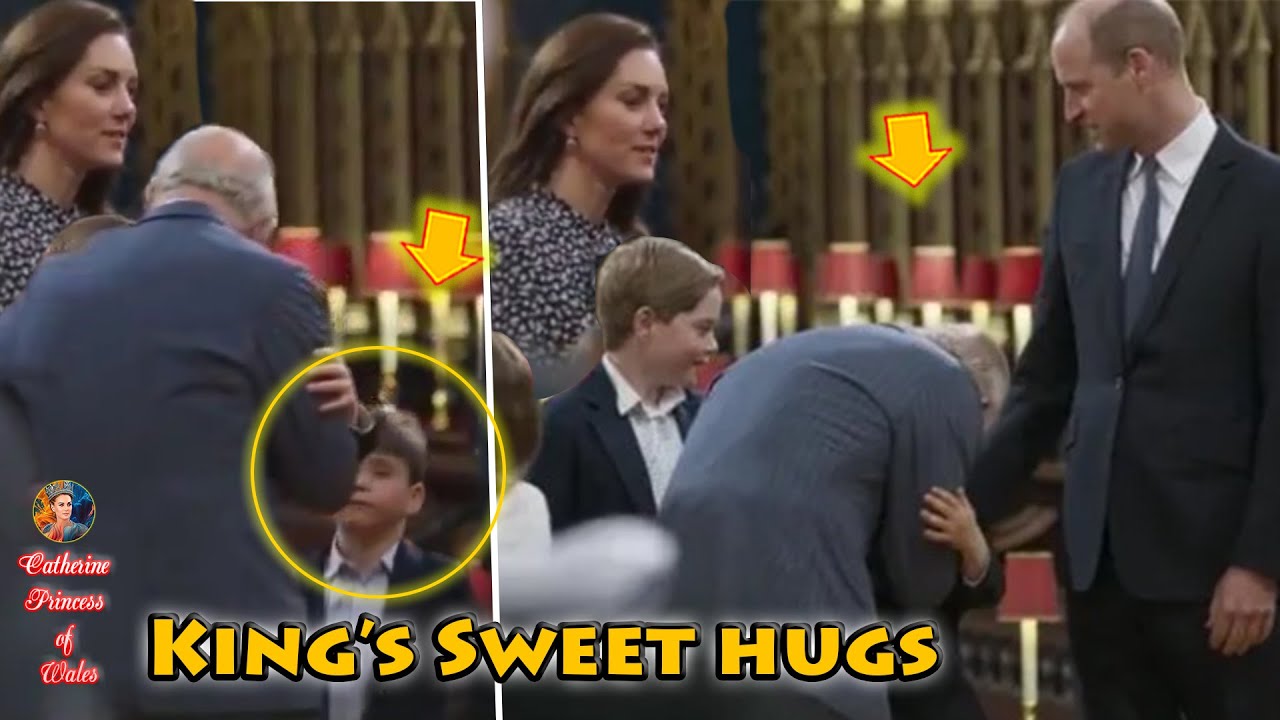 Louis & George Overjoyed as King Charles Gave Them Unexpected Hugs & Kisses