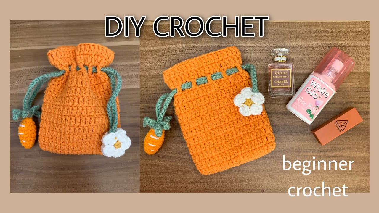Easy crochet/ DIY crochet/Crochet for beginner/crochet bag/สอนถักโครเชต์ง่ายๆ