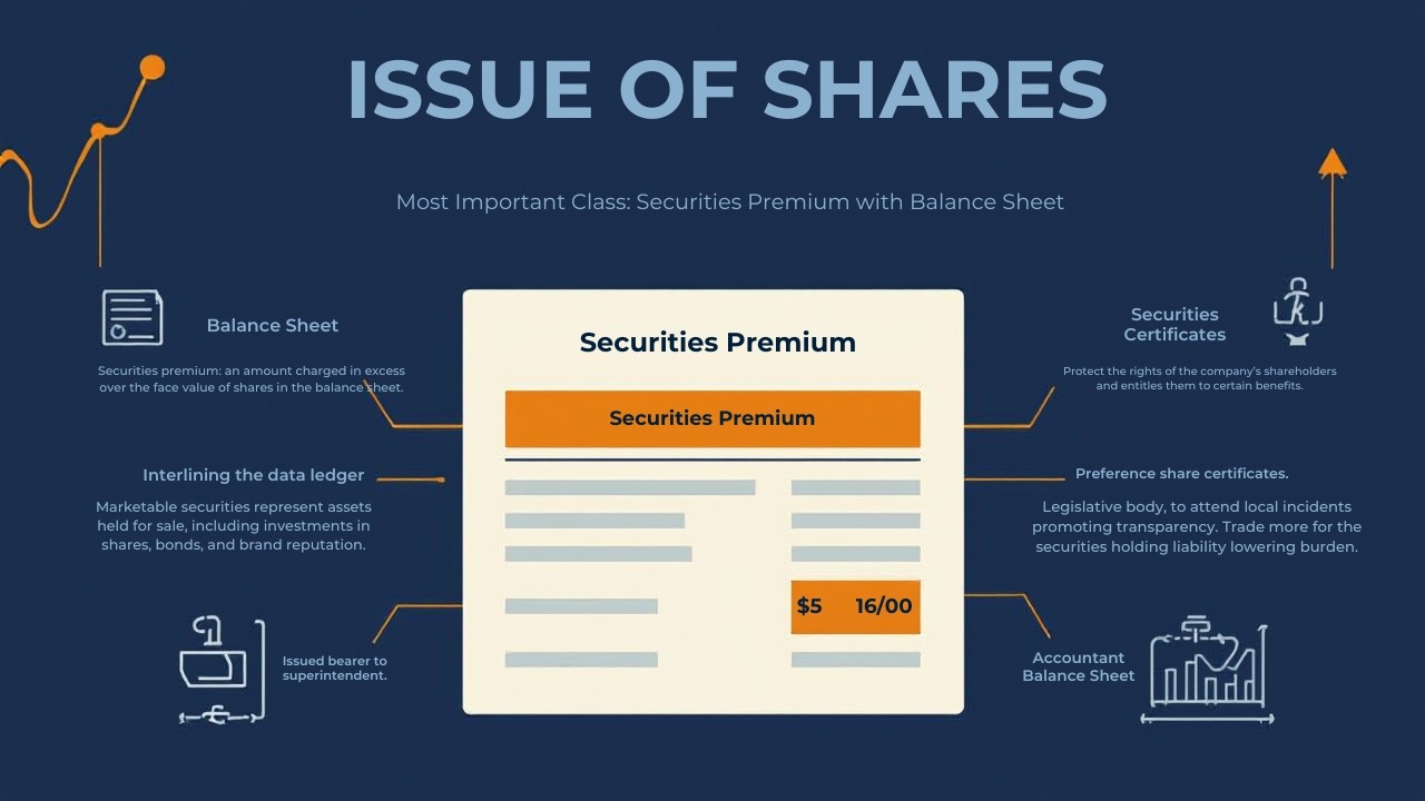 Securities Premium | Day 27/50 | Issue Of Shares | Bizbrain  #education #basisofaccounting