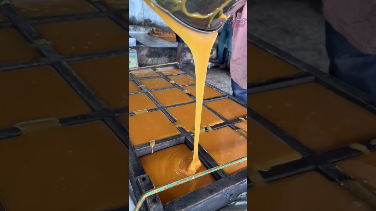 jaggery making process in villege factory #villegevlog #streetfood #indianstreetfood #food