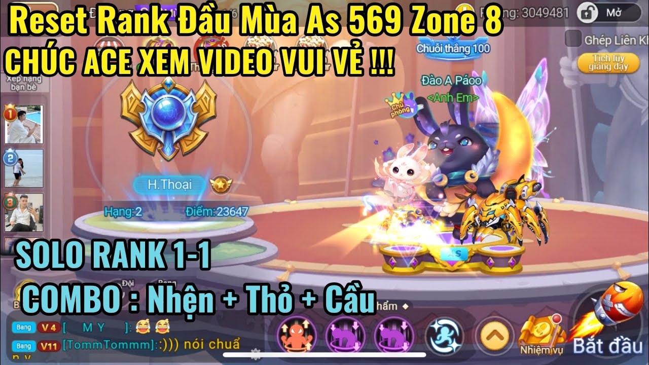 DDTank Mobile - Solo Rank 1VS1 Đầu Mùa Vui Vẻ [ Zone 8 : As 569 ] #ddtankmobile