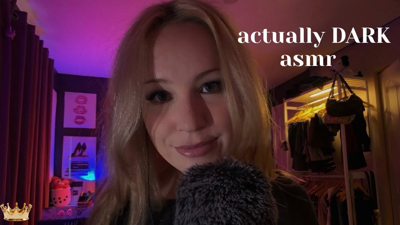 Slow & dark ASMR: guided meditation & face touching | Sleep ASMR