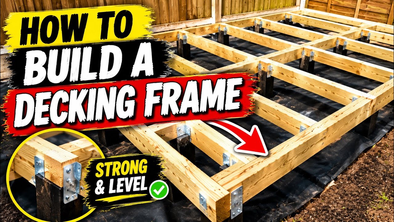 How to build a decking frame.