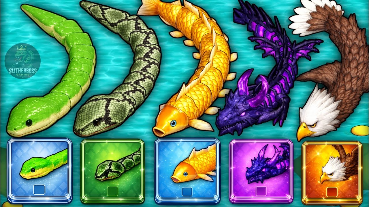 😱 SNAKE CLASH IO: COMMON🆚RARE🆚EPIC🆚LEGEND🆚VIP —ULTIMATE MAX LEVEL SNAKE SKIN COMPARISON!🔥#235