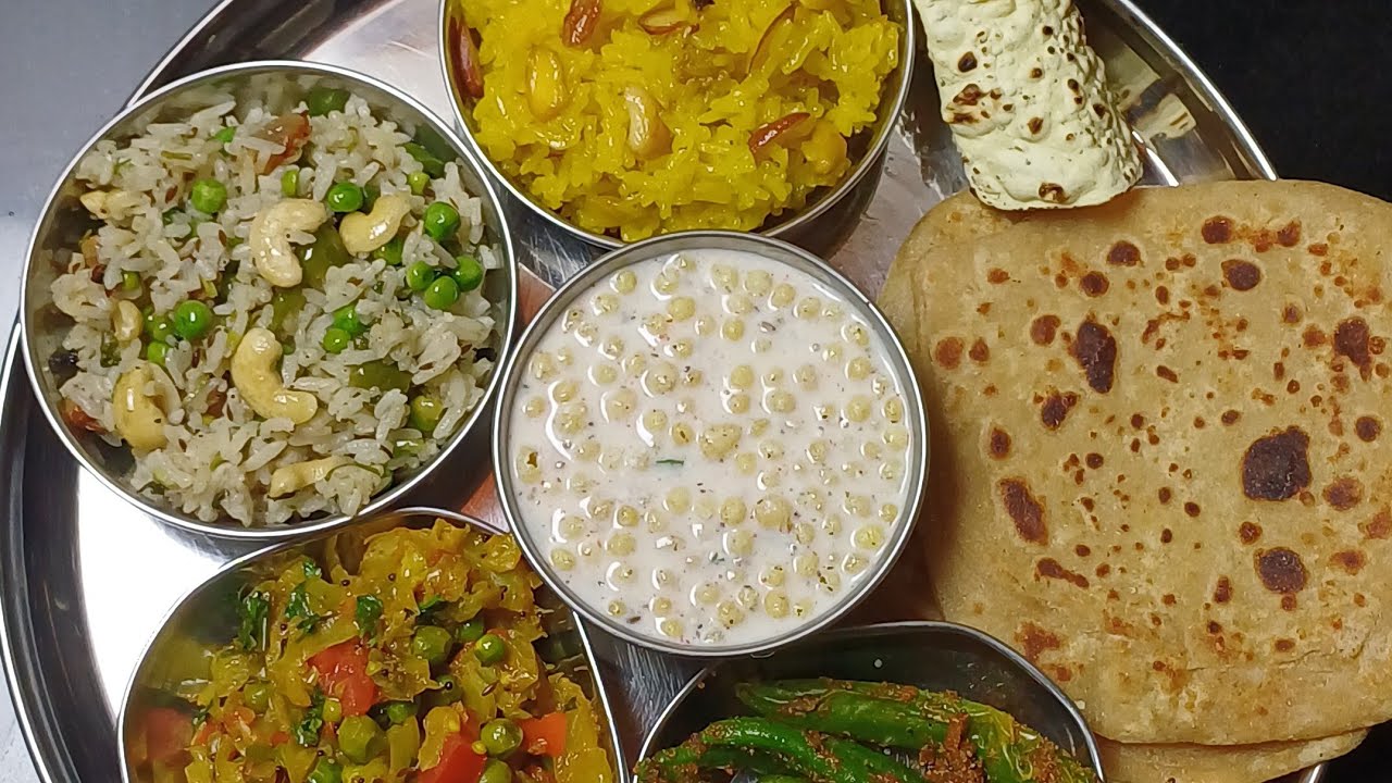 बसंत पंचमी स्पेशल थाली रेसिपी |Meethe chawal, Matar Pulao ,Bundi raita ,mirch fry,Sabji |