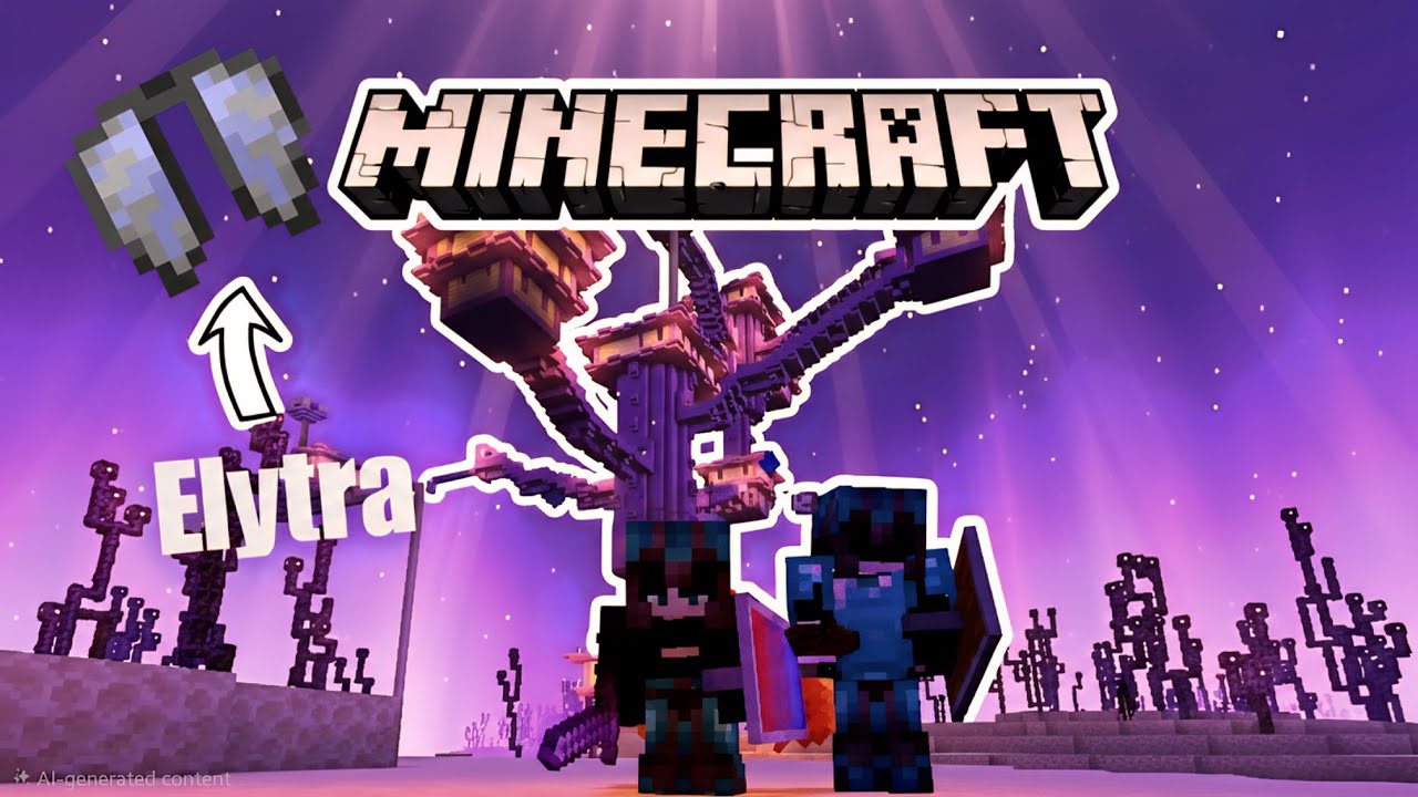 Found Elytra for the First Time in Minecraft!