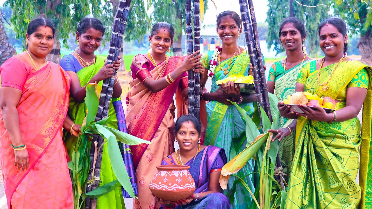 PONGAL CELEBRATION in Village | We celebrate Our Traditional Festival & Games in Our Village
