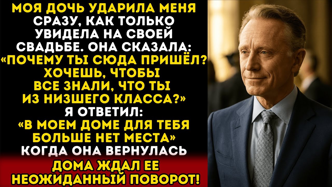 Моя дочь ударила меня на глазах у всех на своей свадьбе, назвав неудачником. И тогда я…