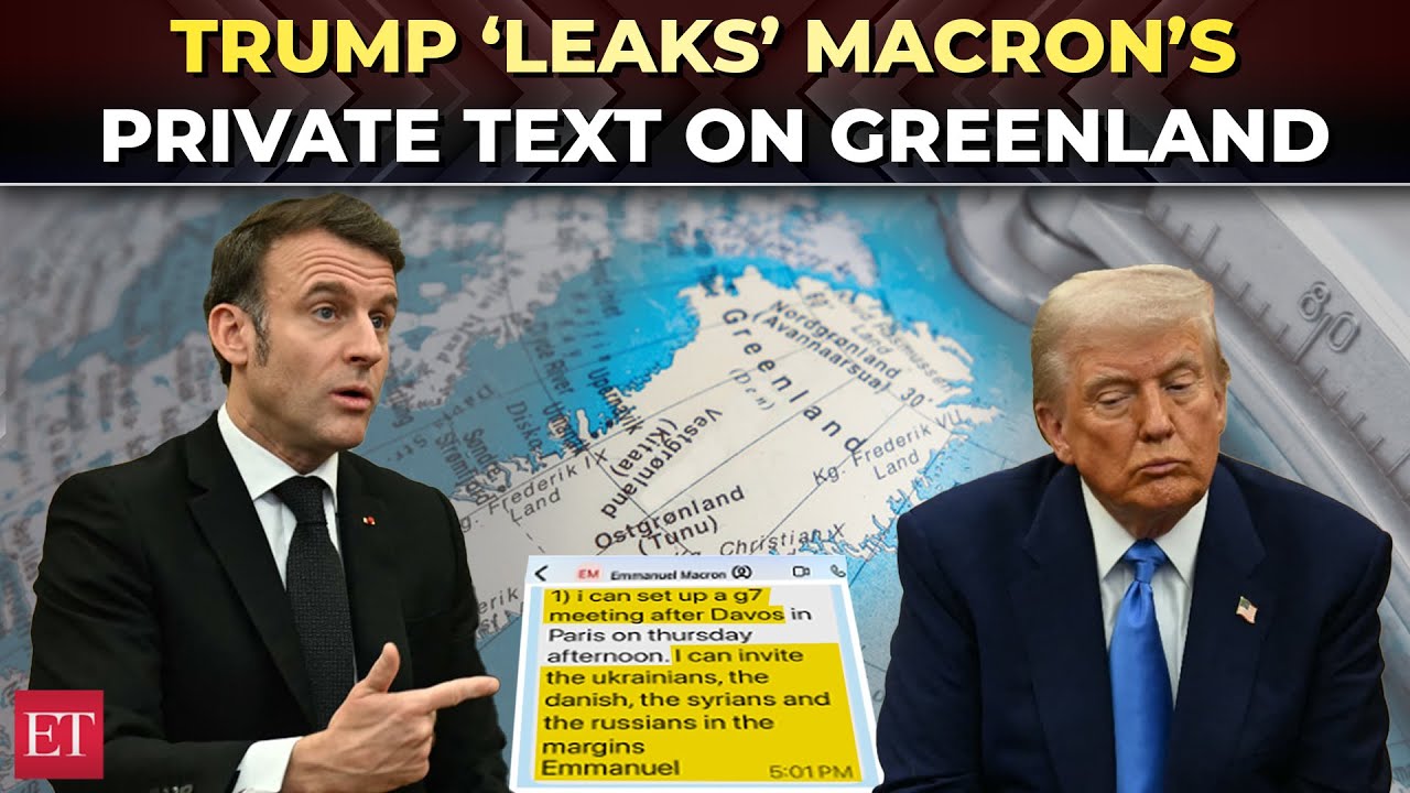 Macron-Trump clash in public over Greenland; US President &lsquo;leaks&rsquo; private text of G7 meeting offer
