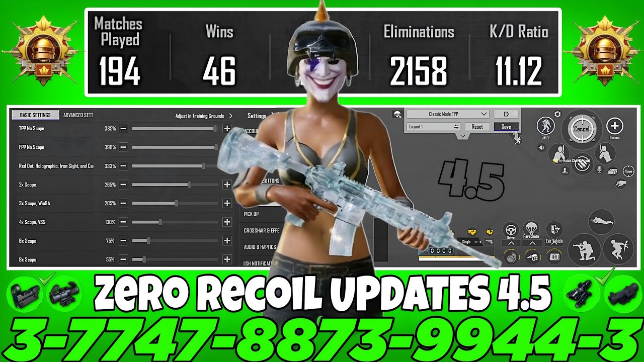 NEW UPDATE 4.5 CODE 🔥 PUBG MOBILE/BGMI SENSITIVITY SETTINGS 2026 | BEST SCOPE SENSITIVITY SETTINGS✅
