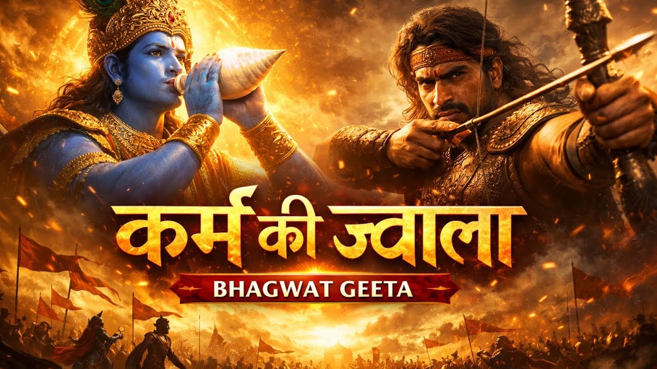 कर्म की ज्वाला 🔥 | Powerful Bhagwat Geeta Song 2026 | Krishna Motivational Song | Dharma Anthem