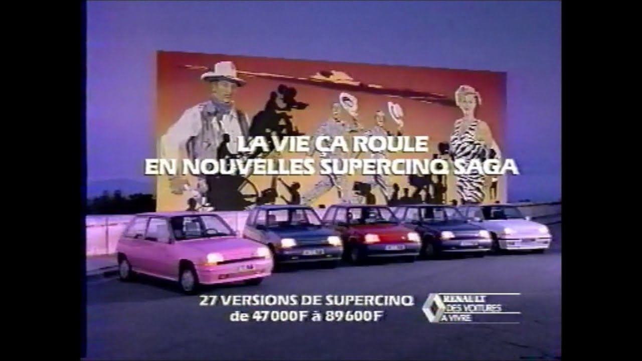 Pub Renault Supercinq  GTX Rose Saga