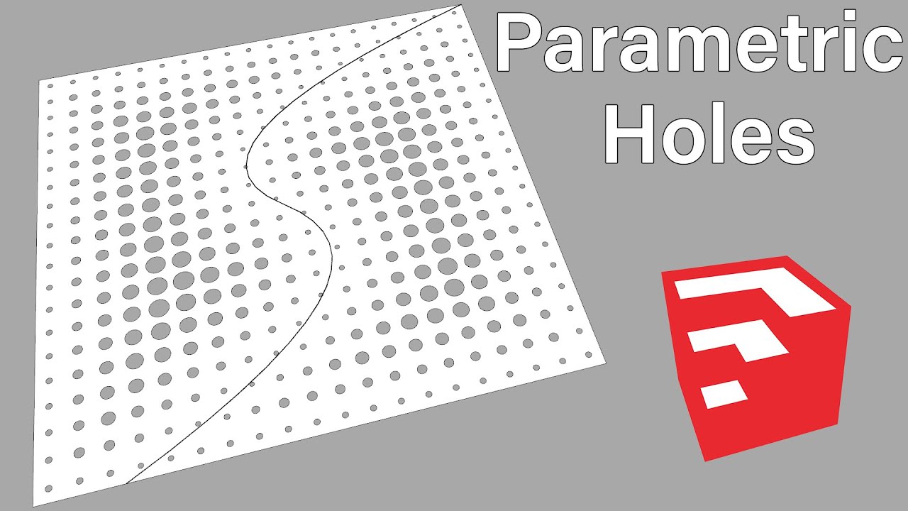 Making parametric holes in SketchUp