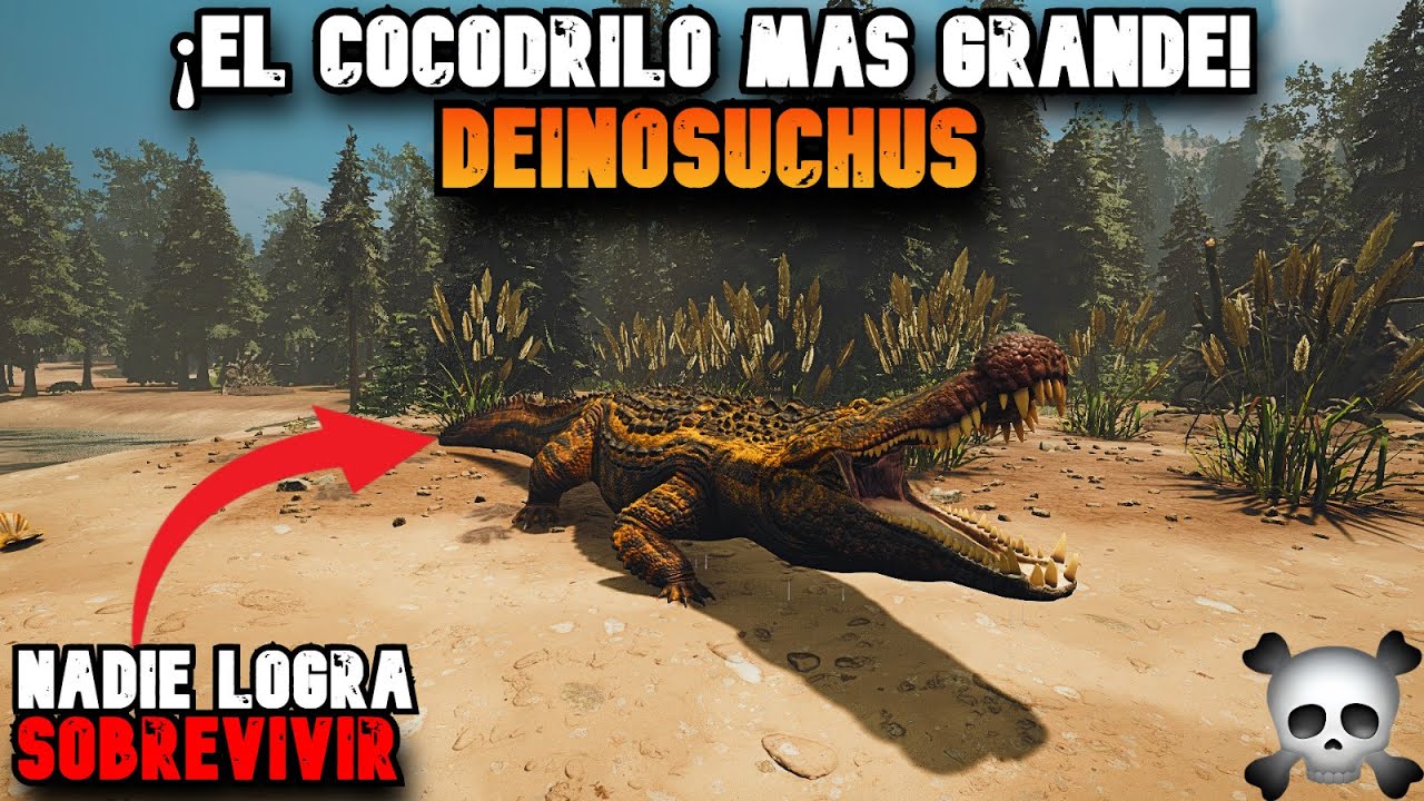 DEINOSUCHUS EL DEPREDADOR MAS GRANDE Y LETAL DEL PERIODO CRETÁCICO SUPERIOR // PATH OF TITANS