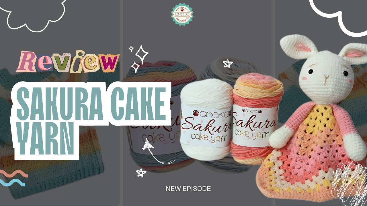 Review Benang Rajut Sakura Cake Yarn / Milk Cotton Susu Ombre