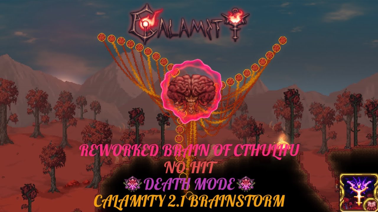 Reworked Brain of Cthulhu No-Hit | Death Mode | Calamity 2.1 Brainstorm Update