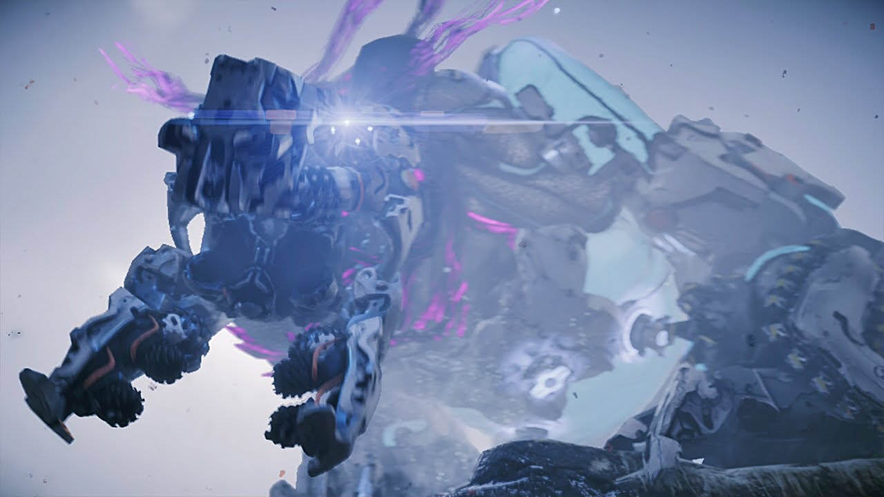 Horizon Zero Dawn: The Frozen Wilds - Daemonic Frostclaw Boss Fight