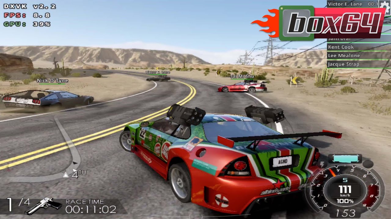 PC Games on Android - Gas Guzzlers Extreme (2013) DXVK 2.2 / Box64Droid (Wine 8.0-2 Proton)