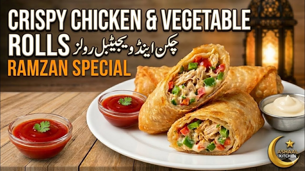 Sirf 10 Minute Mein Banaye Crispy Chicken Rolls | Ashal Kitchen Recipes