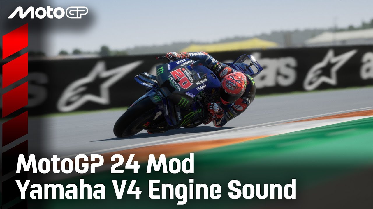 MotoGP 24 Mod - Yamaha Inline4 vs V4 Engine Sound Comparison