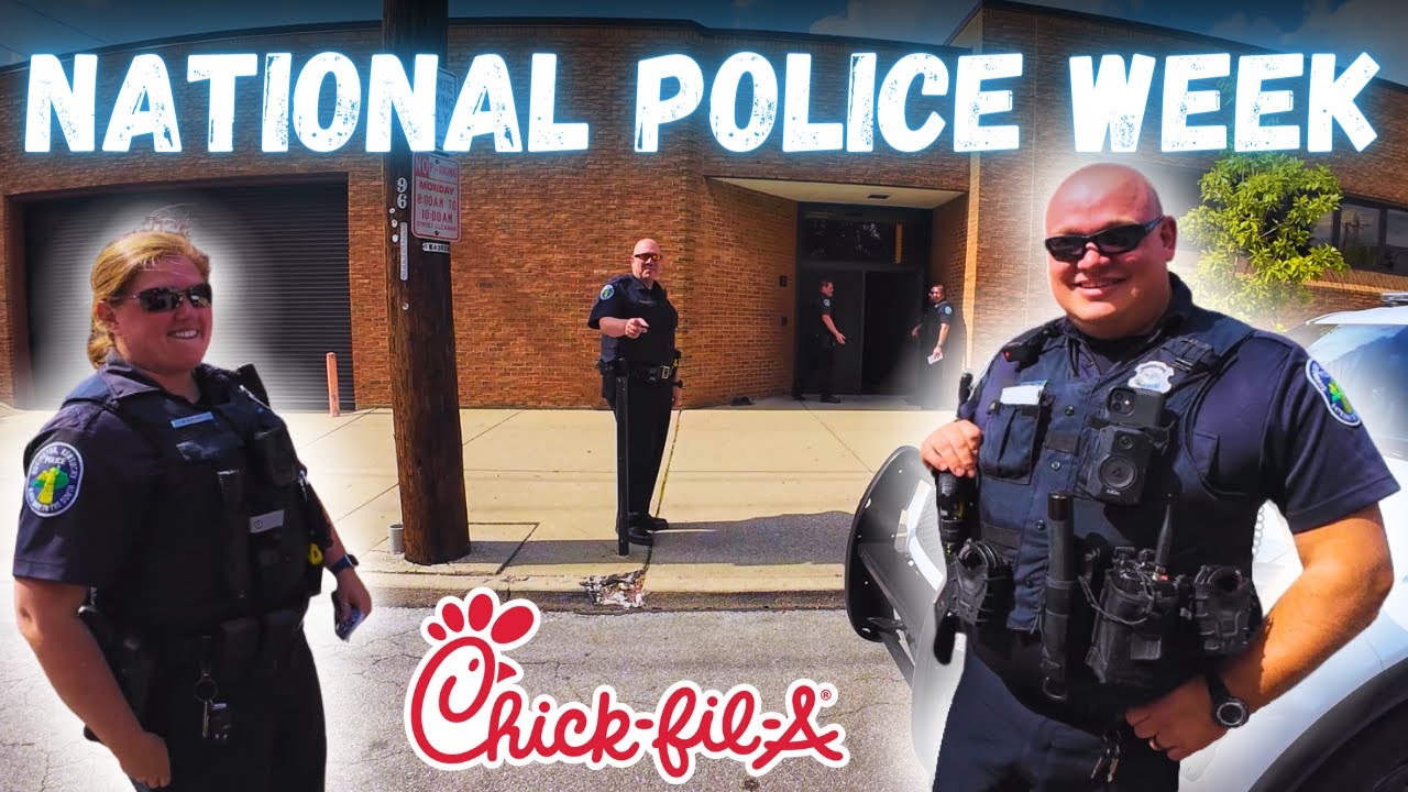 Handing Out Gift Cards To Police Officers