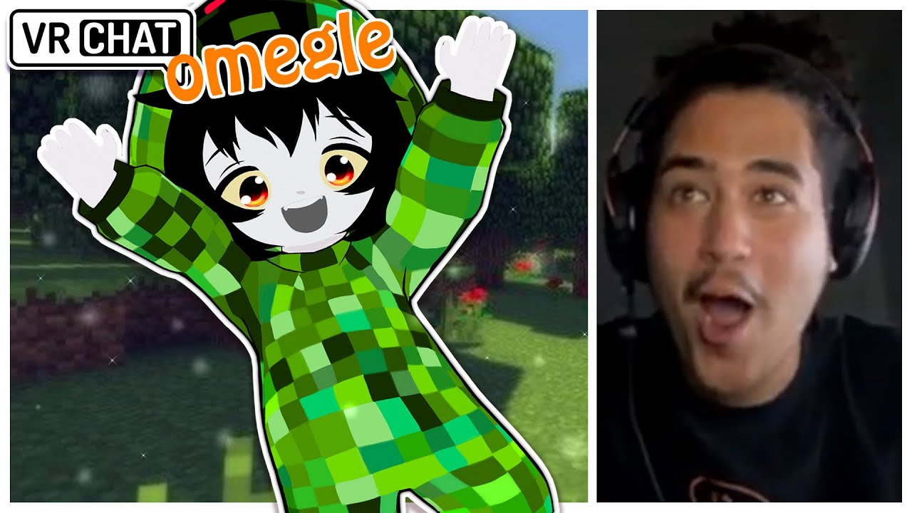 Милый крипер из Minecraft атакован Omegle