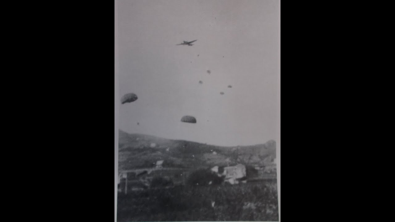 SETTEMBRE 1943- DOCUMENTARIO INEDITO - 600 PARACADUTISTI TEDESCHI SI LANCIANO  SULL'ISOLA D'ELBA