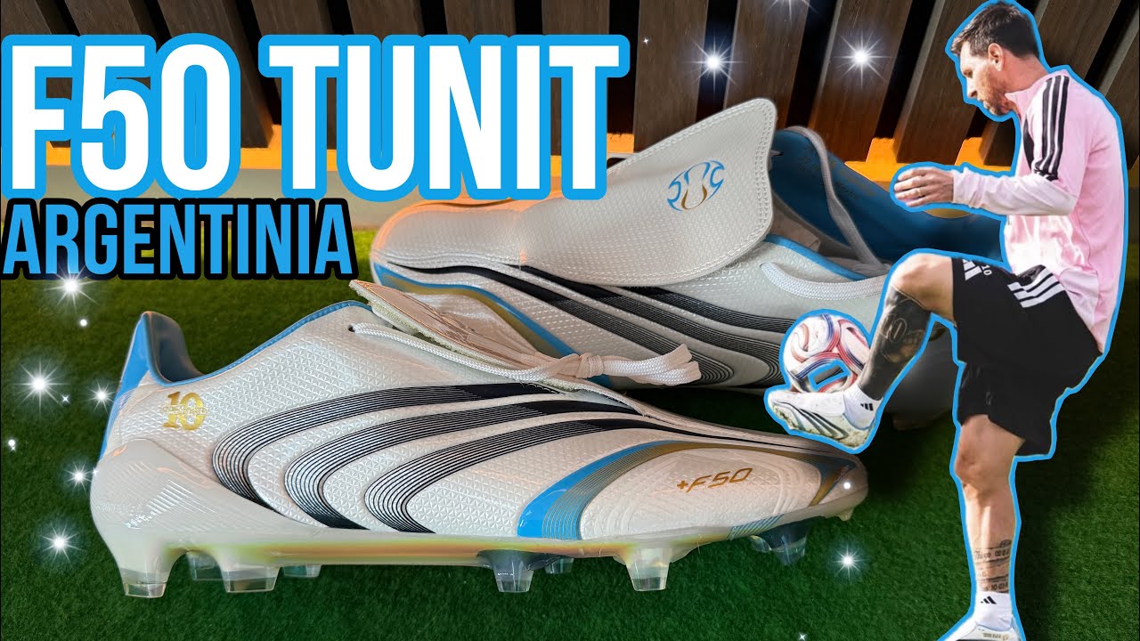 Кроссовки Adidas F50 Tunit Remake Messi Argentinien Edition | Распаковка + примерка на ногах