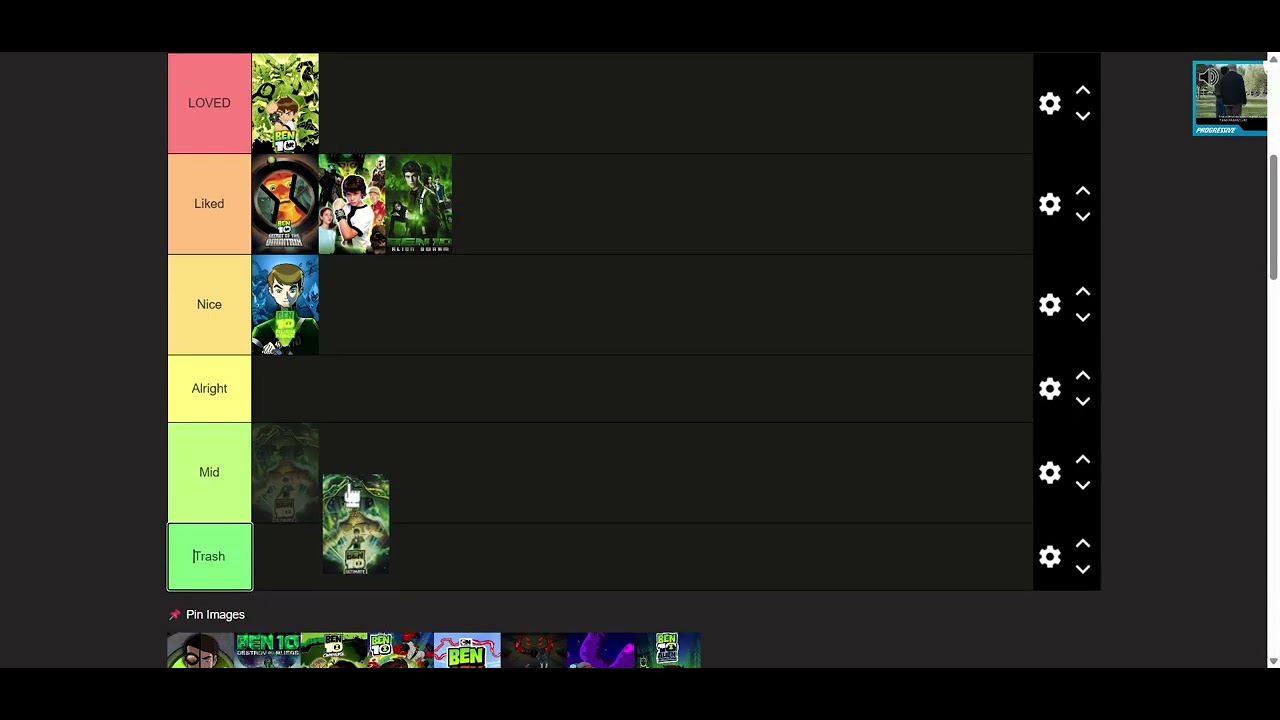 Ben 10 Series and Movie Teirlist