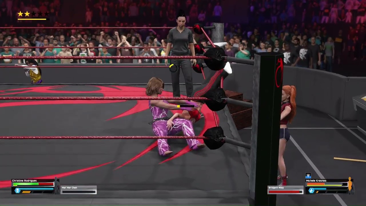 WWE 2K25:  WMAC:  Season 2: Episode 233:  Fight 1:  Lady Lightning v Mouse