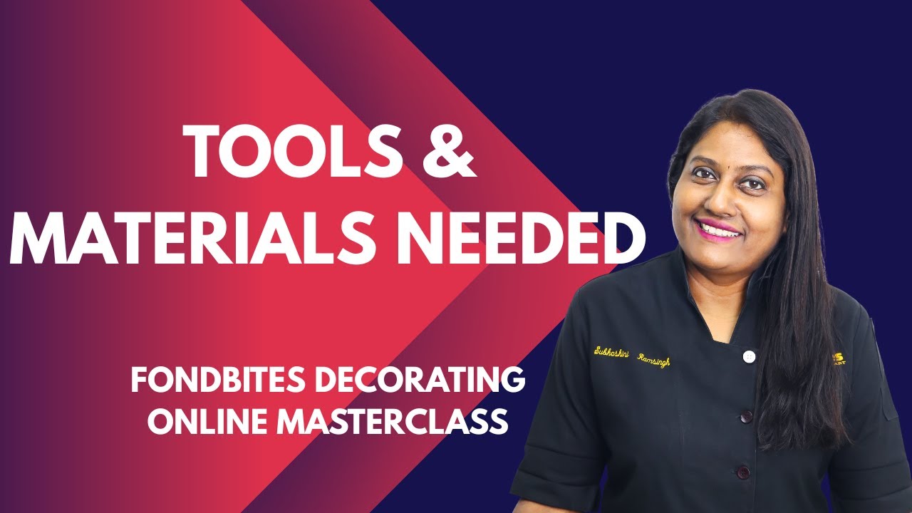 TOOLS & MATERIALS NEEDED #bakingtools #cakeequipment #bakingbasics #cakedecorating #fondbites