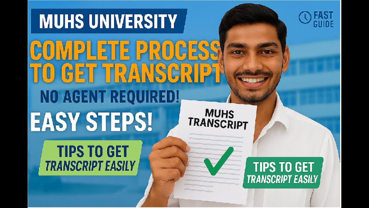 Transcript / How To Apply For Transcript / Complete Process / MUHS University B.Sc. Nursing / Abr...