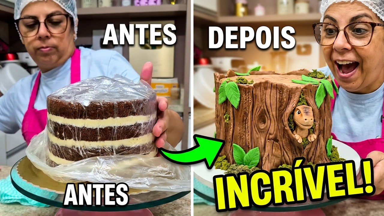 USEI UMA TÉCNICA DIFERENTE E O BOLO FICOU  SURPREENDENTE! VEJA O VÍDEO COMPLETO@PARISCAKEDESIGNER