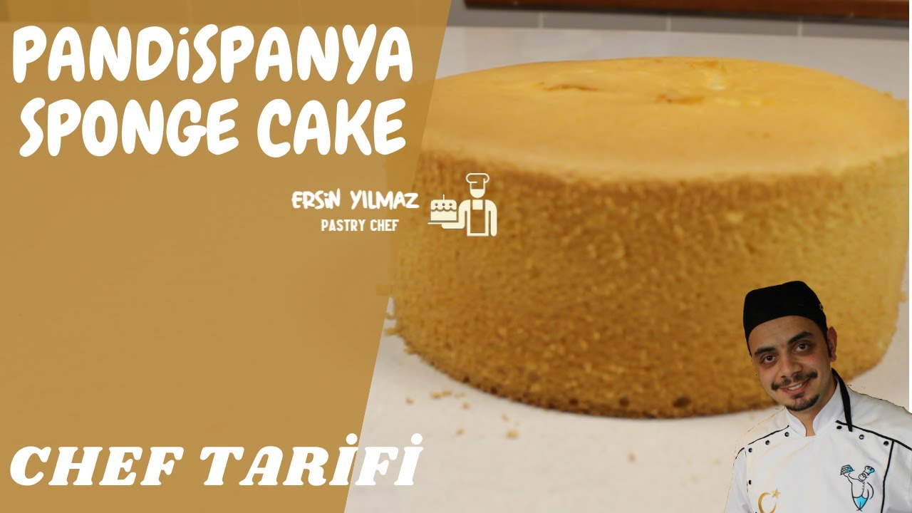 Pandispanya Tarifi / Sponge Cake Recipe ( Chef tarifi )( Katkısız )