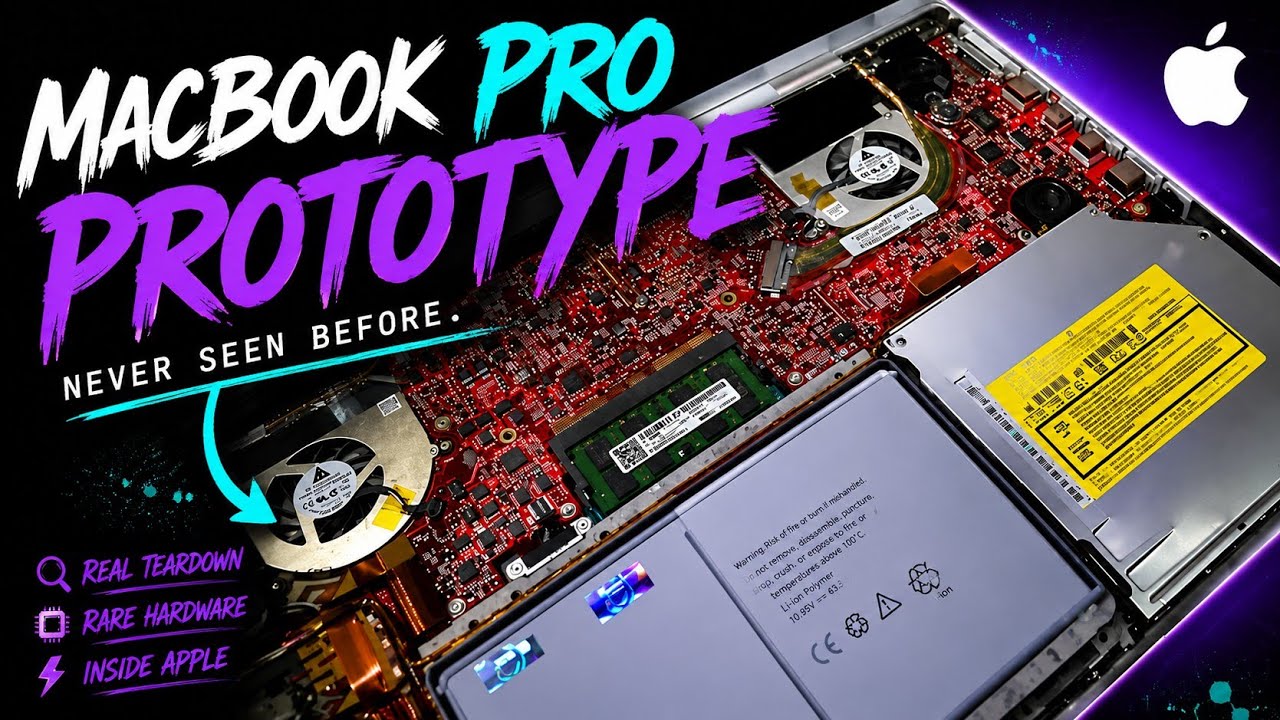 Why is this MacBook Pro Logic Board Red? (Rare Apple Prototype)