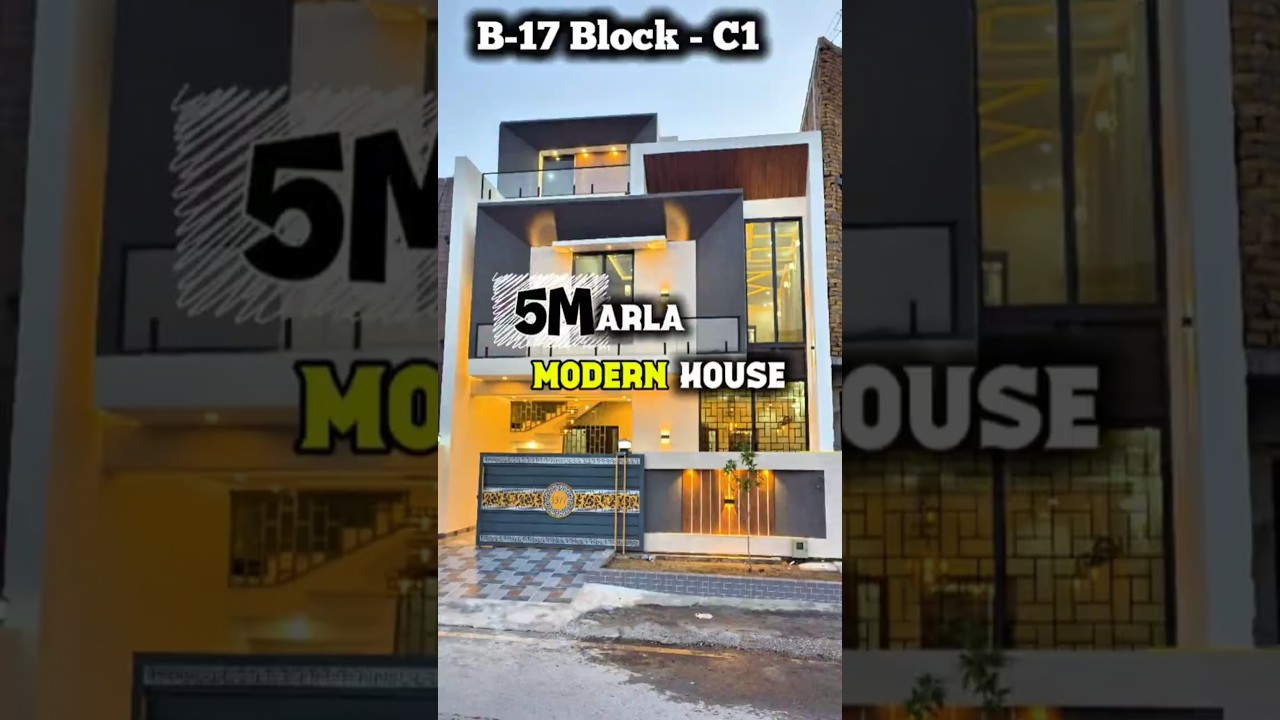 5 Marla Modern House Design | Modern Design Ideas | Luxury House Tour | B-17 Islamabad